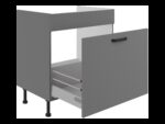 Valamu all olev alumine kapp väljatõmmatava sahtliga 80 ZL 1S BB - Kitchen NESSA
