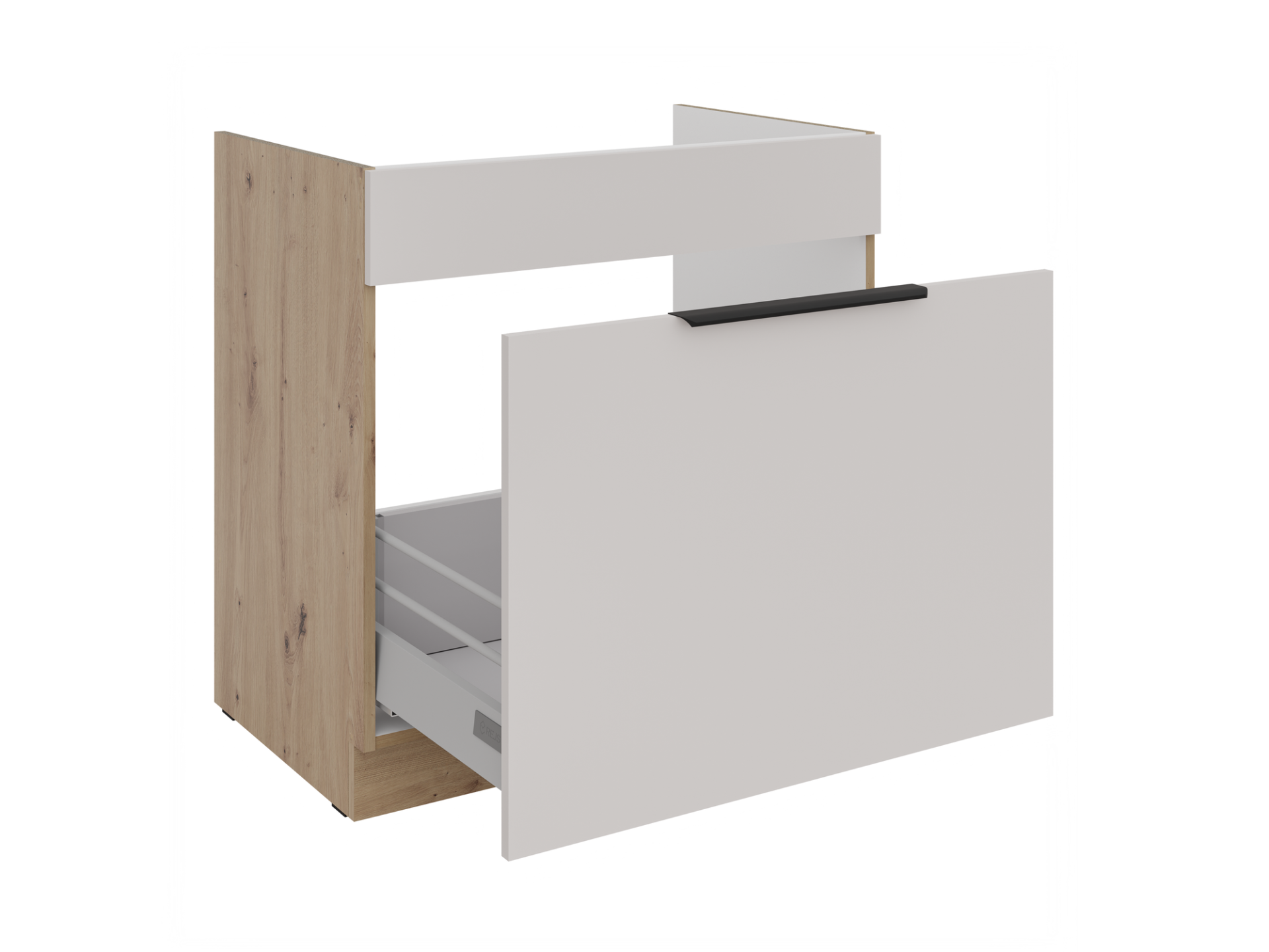 szafka-dolna-pod-zlew-z-wysuwana-szuflada-80-zl-1s-bb-kuchnia-solea-kolor-kaszmir Alumine kapp valamu all väljatõmmatava sahtliga 80 ZL 1S BB - SOLEA Kitchen COLOR CASHMERE. - Image 1