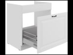 Valamu all olev alumine kapp väljatõmmatava sahtliga 80 ZL 1S BB - Kitchen STILO VALGE-VALGE
