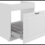 Valamu all olev alumine kapp väljatõmmatava sahtliga 80 ZL 1S BB - Kitchen STILO VALGE-VALGE