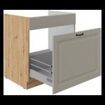 Valamu aluskapp väljatõmmatava sahtliga 80 ZL 1S BB - STILO KÖÖK helehall / Artisan