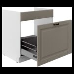 Valamu aluskapp väljatõmmatava sahtliga 80 ZL 1S BB - STILO KÖÖK helehall / valge