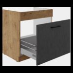 Valamu all olev alumine kapp väljatõmmatava sahtliga 80 ZL 1S BB - VIGO MATERA KÖÖK