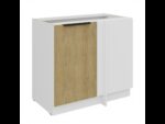 Nurgakapp 105 ND 1F BB - Köögimööbel Tamm CREMONA / Valge