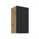 Ülemine kapp 40 G-72 1F Köök ARIA Esipaneelid must AFM