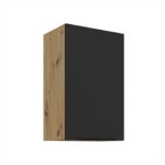 Ülemine kapp 45 G-72 1F Köök ARIA Esipaneelid must AFM