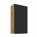 Ülemine kapp 60 G-108 1F Köök ARIA Esipaneelid must AFM