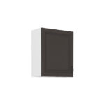 Ülemine kapp 60 G-72 1F - STILO KÖÖGIKapp grafiithall / valge