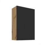 Ülemine kapp 60 G-90 1F Köögi ARIA esipaneelid must AFM