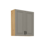 Ülemine kapp 80 G-90 2F - STILO KÖÖK helehall / käsitööna valminud