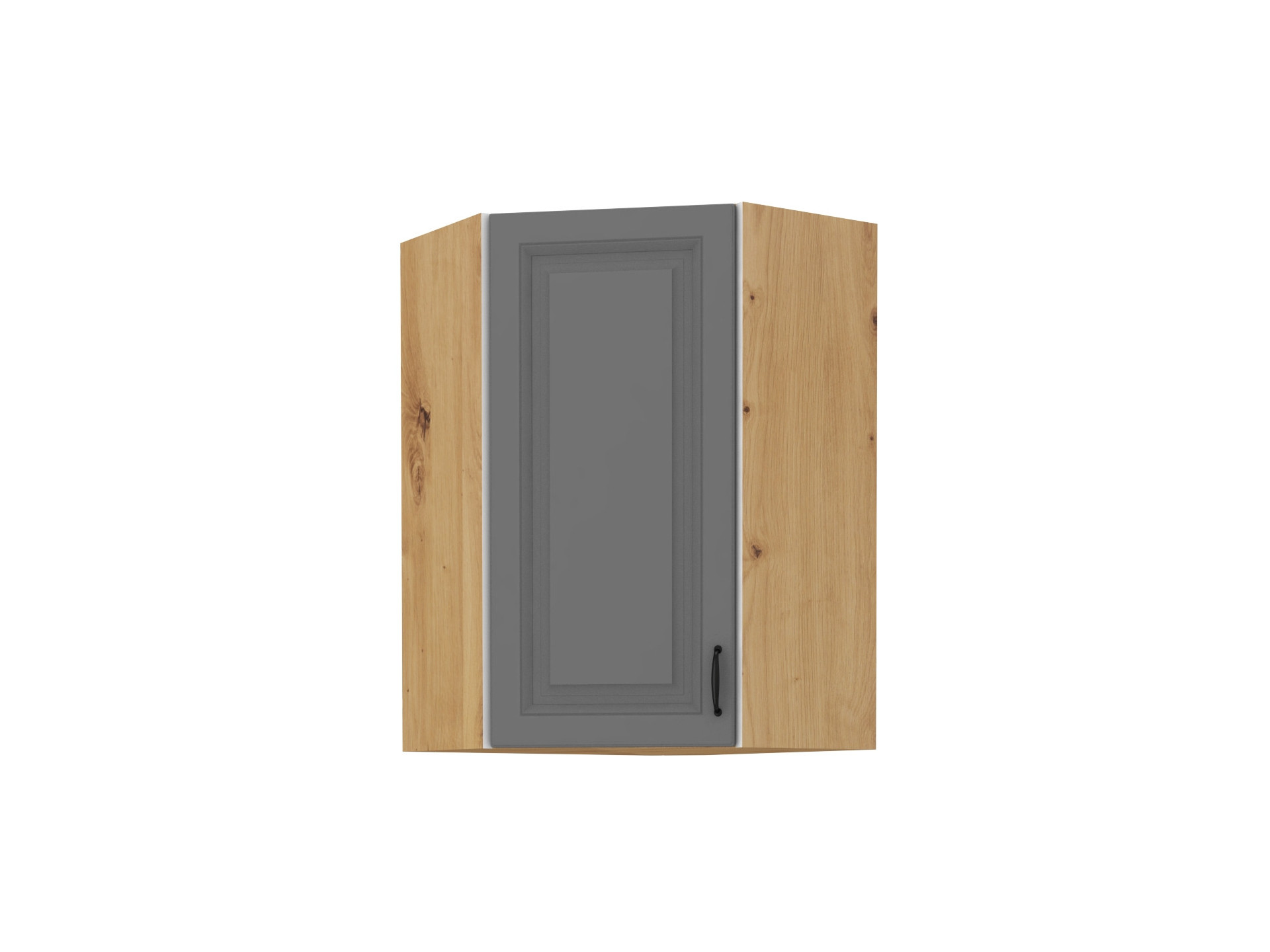 szafka-gorna-narozna-58x58-gn-90-1f-kuchnia-stilo-ciemna-szara-artisan Ülemine nurgakapp 58x58 GN-90 1F - Kitchen STILO Tumehall / Artisan - Image 1