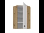 Ülemine nurgakapp 60x60 GN-108 1F - KITCHEN STILO WHITE-ARTISAN - Image 2