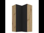 Ülemine nurgakapp 60x60 GN-108 2F (90°) Köögi ARIA Esipaneelid must AFM