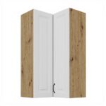 Ülemine nurgakapp 60x60 GN-108 2F (90°) - Kitchen STILO WHITE-ARTISAN