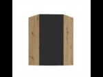 Ülemine nurgakapp 60x60 GN-90 1F Köök ARIA Esipaneelid must AFM