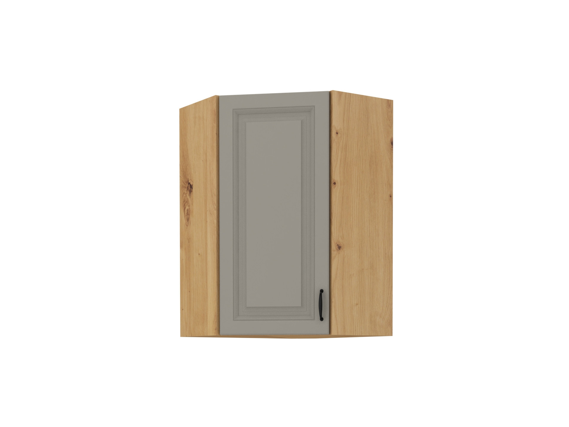 szafka-gorna-narozna-60x60-gn-90-1f-kuchnia-stilo-jasna-szara-artisan Ülemine nurgakapp 60x60 GN-90 1F - STILO KÖÖK helehall / Artisan - Image 1