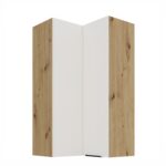 Nurgapealne kapp 60x60 GN-108 2F (90°) ARIA Köögiesipaneelid Valge AFM