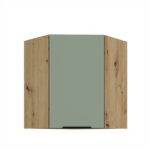 Ülemine nurgakapp 60x60 GN-72 1F ARIA Köögi AQUAMARINE Esipaneelid (Mint)