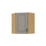 Ülemine nurgakapp 60x60 GN-72 1F - STILO KÖÖK helehall / Artisan