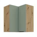 Ülemine nurgakapp 60x60 GN-72 2F (90°) ARIA Köögi AQUAMARINE esipaneelid (Mint)