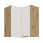 Ülemine nurgakapp 60x60 GN-72 2F (90°) ARIA Köögiesipaneelid Valge AFM