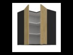 Ülemine nurgakapp 60x60 GN-72 2F (90°) - CREMONA Oak Köök - Image 2