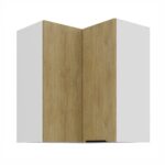 Ülemine nurgakapp 60x60 GN-72 2F (90°) - Köögitamm CREMONA / Valge