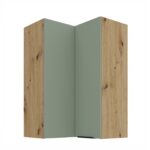 Ülemine nurgakapp 60x60 GN-90 2F (90°) ARIA Köögi AQUAMARINE esipaneelid (Mint)