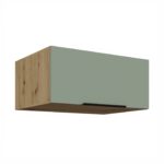 Sügav ülemine hingedega kapp 80 NAGU-36 1F ARIA Köögi AQUAMARINE esipaneelid (Mint)