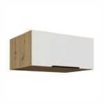 Sügav ülemine hingedega kapp 80 NAGU-36 1F ARIA Köögiesipaneelid Valge AFM