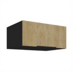 Sügav ülemine hingedega kapp 80 NAGU-36 1F - CREMONA tammepuidust köök