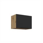 Ülemine hingedega kapp pliidiplaadi/õhupuhasti kohal 50 GU-36 1F ARIA Köögiesipaneelid must AFM