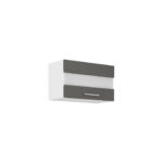 Ülemine hingedega kapp klaasiga 60 GUS-36 1F - LARA GRAY KÖÖK