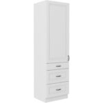 Korstnakapi kolonn 60 DKS-210 3S 1F - Kitchen STILO VALGE-VALGE