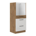 Madala sambaga korstnakapp, sisseehitatud ahi, 3 sahtliga 60 DPS-145 3S BB - VIGO KÖÖK VALGE LÄIKIV