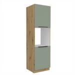 Sisseehitatud ahjukorsten 60 DP-210 2F ARIA Köögi AQUAMARINE esipaneelid (Mint)