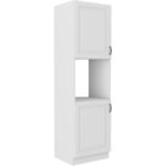 Sisseehitatud korstnapühkija ahjukapp 60 DP-210 2F - KÖÖGI STILO VALGE-VALGE