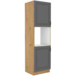 Sisseehitatud ahjukorsten 60 DP-210 2F - Kitchen STILO Tumehall / Käsitööna valminud