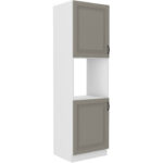 Sisseehitatud ahjukorsten 60 DP-210 2F - STILO KÖÖK helehall / valge