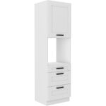 Kapi korstna kolonna ahju paigaldus 60 DPS-210 3S 1F - LUNA KÖÖK VALGE - VALGE