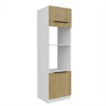 Korstnakapp sisseehitatud ahju ja mikrolaineahjuga 60 DPM-210 2F - Köögitamm CREMONA / Valge