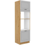 Sisseehitatud ahju ja mikrolaineahju korstnakapp 60 DPM-210 2F - Kitchen STILO WHITE-ARTISAN