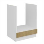 Integreeritav ahi 60 D Gaasipliidiga - Köögitamm CREMONA / Valge